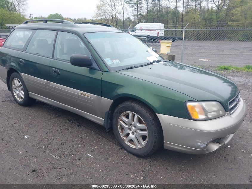 2000 Subaru Outback VIN: 4S3BH6655Y6609469 Lot: 39295599