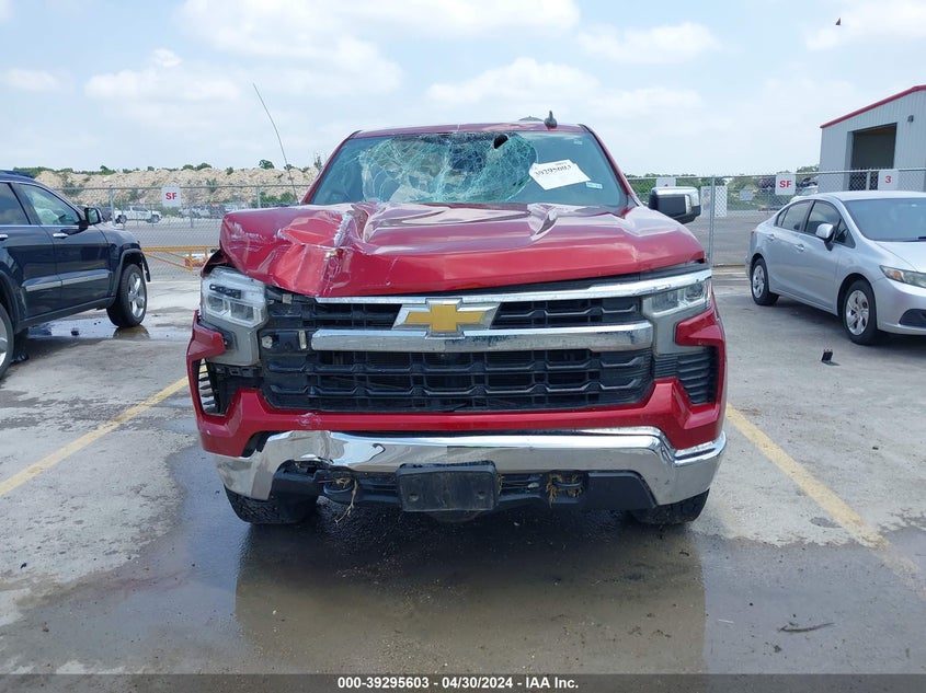 VIN 1GCUDDED4NZ517197 2022 CHEVROLET SILVERADO 1500 4WD  STANDARD BED LT