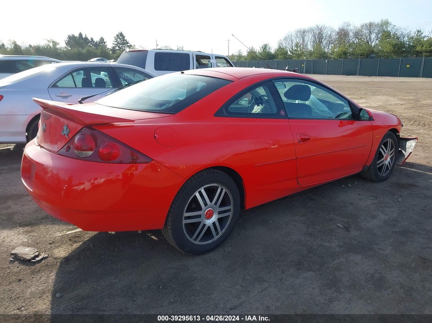 2002 Mercury Cougar V6 VIN: 1ZWFT61L325610485 Lot: 39295613