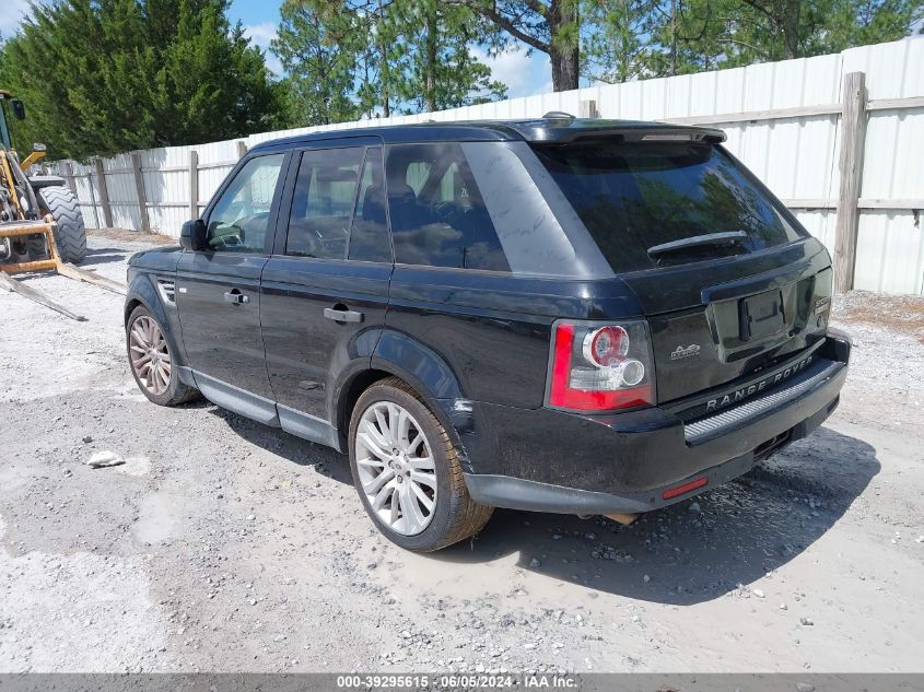 2011 Land Rover Range Rover Sport Hse VIN: SALSK2D43BA294494 Lot: 39295615