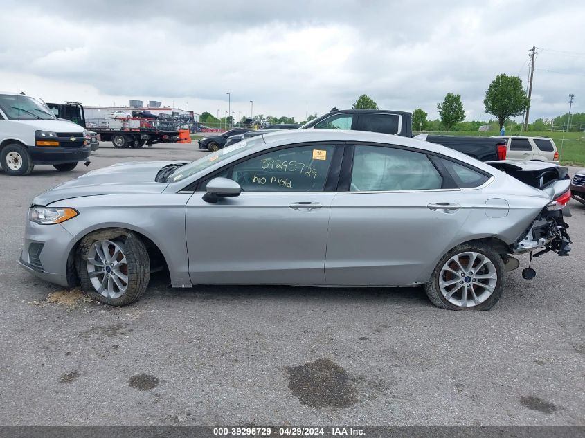 2020 Ford Fusion Hybrid Se VIN: 3FA6P0LU2LR264531 Lot: 39295729