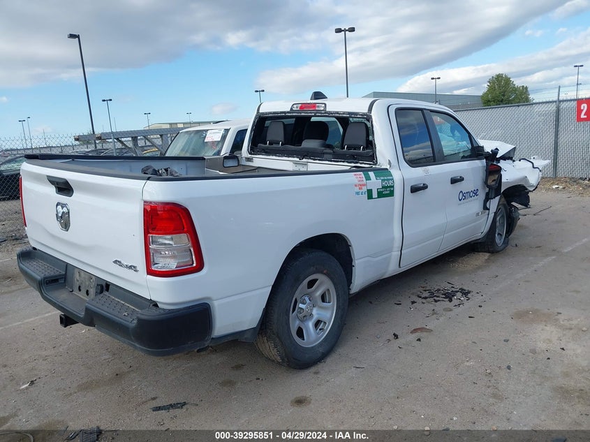 2022 RAM 1500 TRADESMAN QUAD CAB 4X4 6'4 BOX - 1C6RRFCG2NN437069