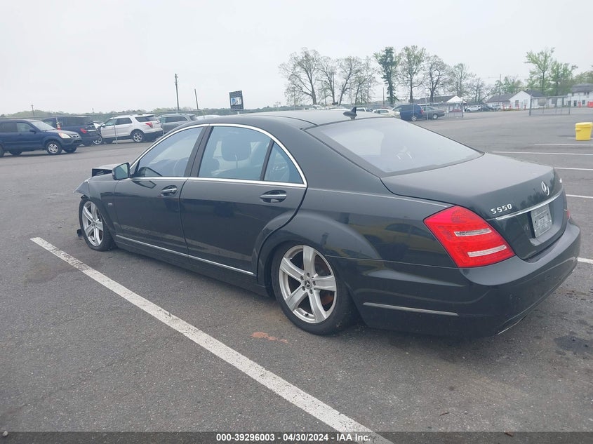 2012 Mercedes-Benz S 550 4Matic VIN: WDDNG9EB2CA480451 Lot: 39296003