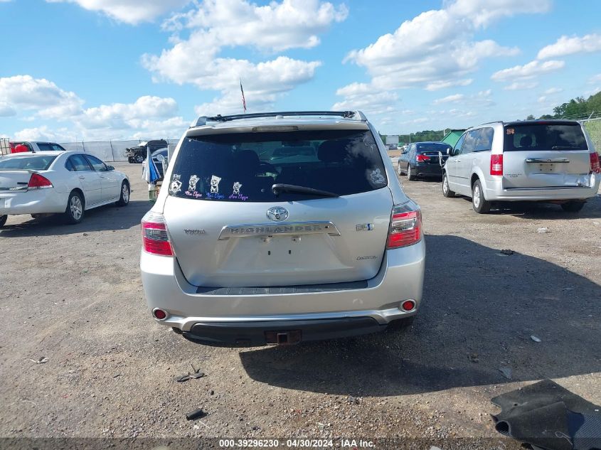 2009 Toyota Highlander Hybrid Limited VIN: JTEEW44A592028629 Lot: 39296230