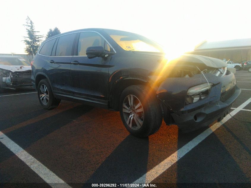 2016 Honda Pilot Ex-L VIN: 5FNYF5H56GB052226 Lot: 39296292