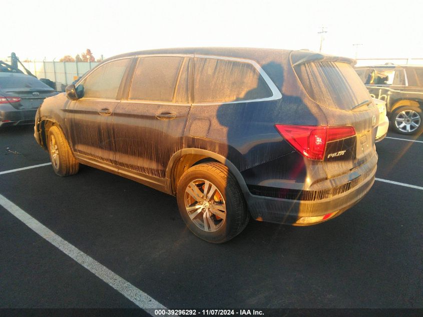 2016 Honda Pilot Ex-L VIN: 5FNYF5H56GB052226 Lot: 39296292