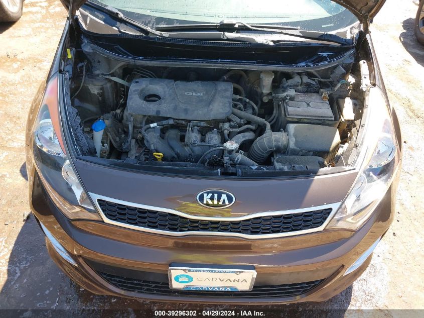 2016 Kia Rio Ex VIN: KNADN5A33G6675077 Lot: 39296302