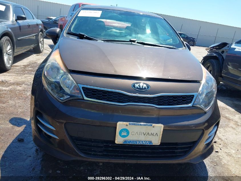 2016 Kia Rio Ex VIN: KNADN5A33G6675077 Lot: 39296302