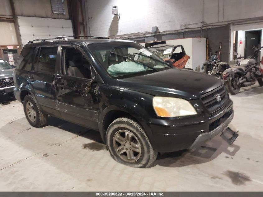 2004 Honda Pilot Ex-L VIN: 2HKYF18564H570830 Lot: 39296322