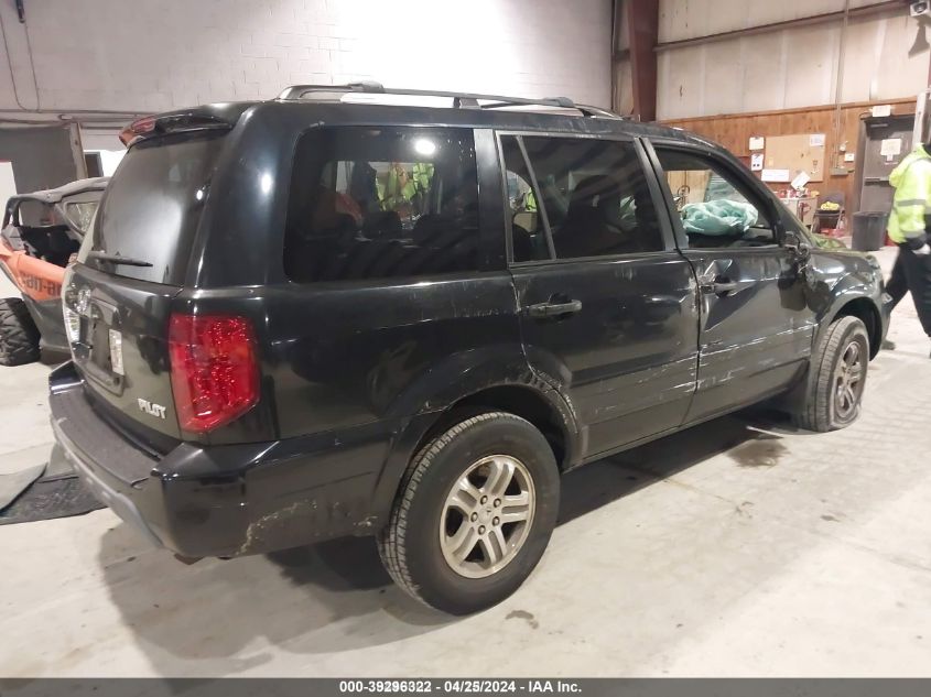 2004 Honda Pilot Ex-L VIN: 2HKYF18564H570830 Lot: 39296322