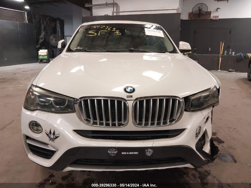 2017 BMW X4 xDrive28I VIN: 5UXXW3C54H0T78385 Lot: 39296330