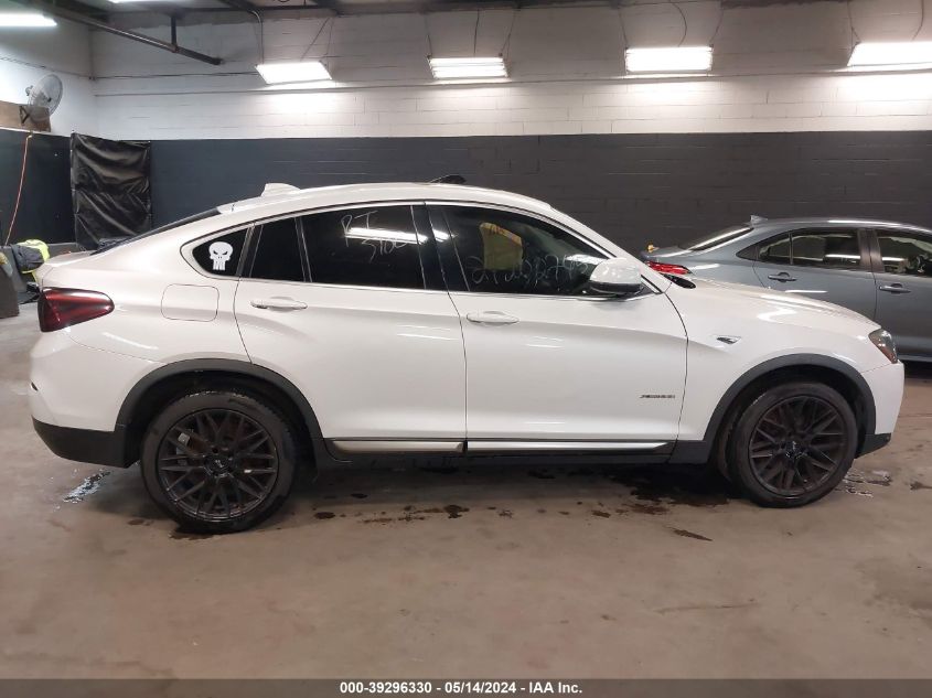 2017 BMW X4 xDrive28I VIN: 5UXXW3C54H0T78385 Lot: 39296330