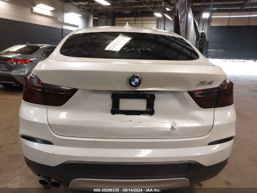 2017 BMW X4 xDrive28I VIN: 5UXXW3C54H0T78385 Lot: 39296330