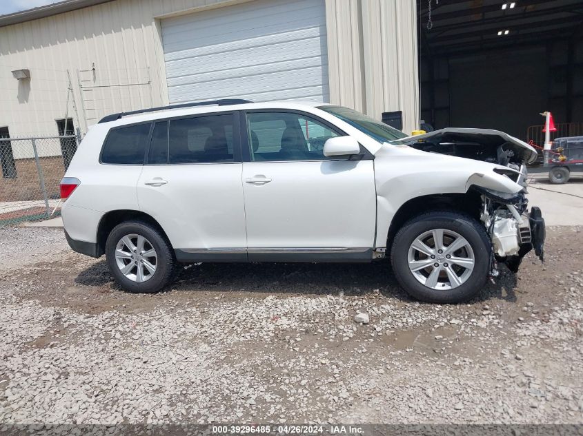 2012 Toyota Highlander Base V6 VIN: 5TDZK3EH9CS082071 Lot: 39296485