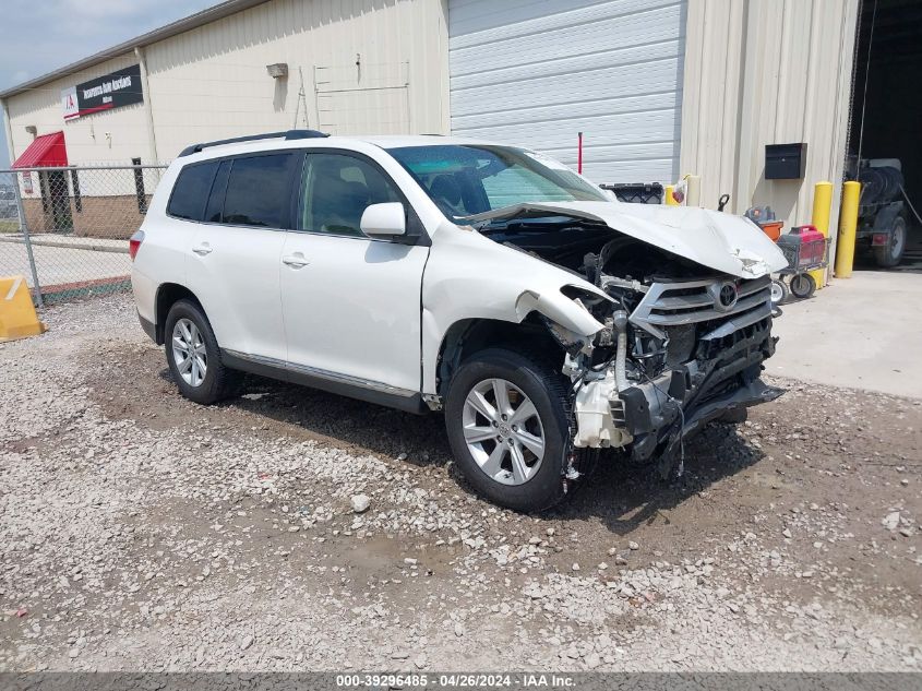 2012 Toyota Highlander Base V6 VIN: 5TDZK3EH9CS082071 Lot: 39296485