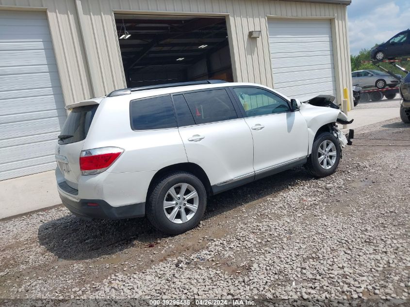 2012 Toyota Highlander Base V6 VIN: 5TDZK3EH9CS082071 Lot: 39296485