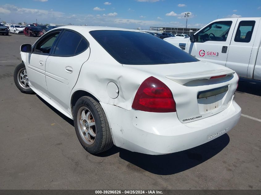 2006 Pontiac Grand Prix VIN: 2G2WP552161106794 Lot: 39296526