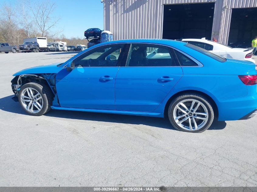 WAUEAAF48NN011189 | 2022 AUDI A4