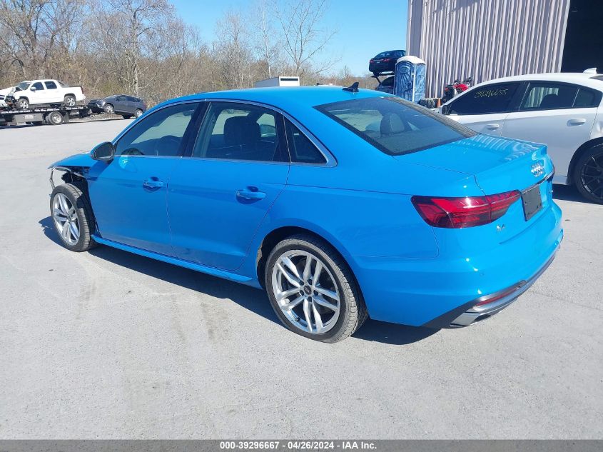 WAUEAAF48NN011189 | 2022 AUDI A4