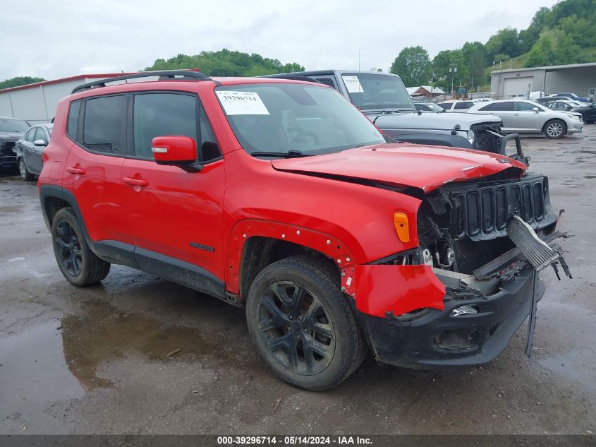 2017 Jeep Renegade Altitude 4X4 VIN: ZACCJBBB1HPE75117 Lot: 39296714