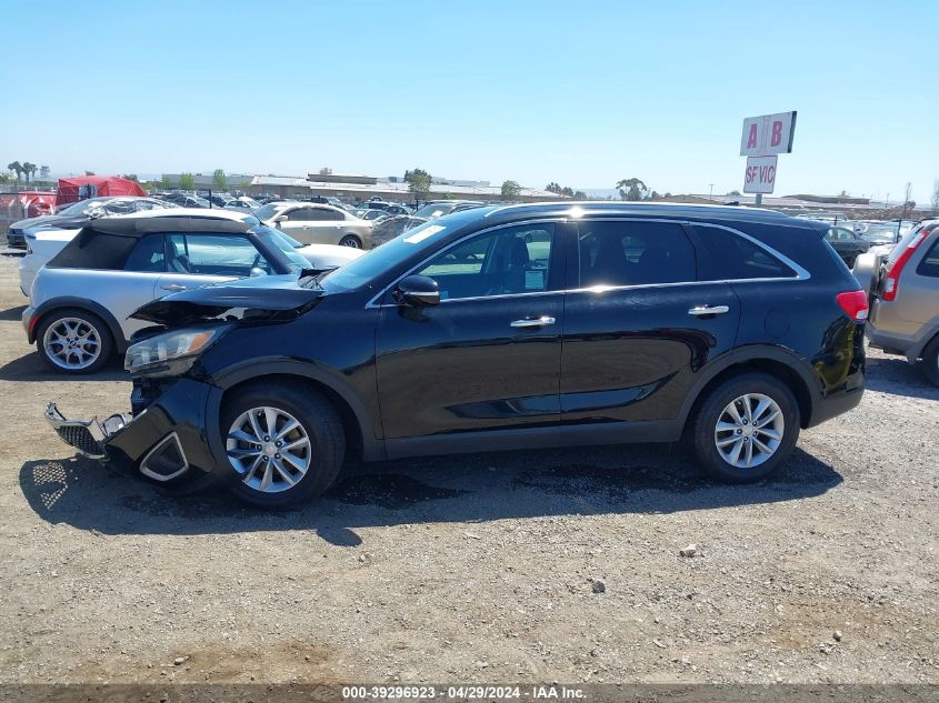 2018 Kia Sorento 2.4L Lx VIN: 5XYPG4A30JG347530 Lot: 39296923