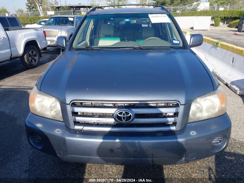 2006 Toyota Highlander VIN: JTEGD21A660134246 Lot: 39297170