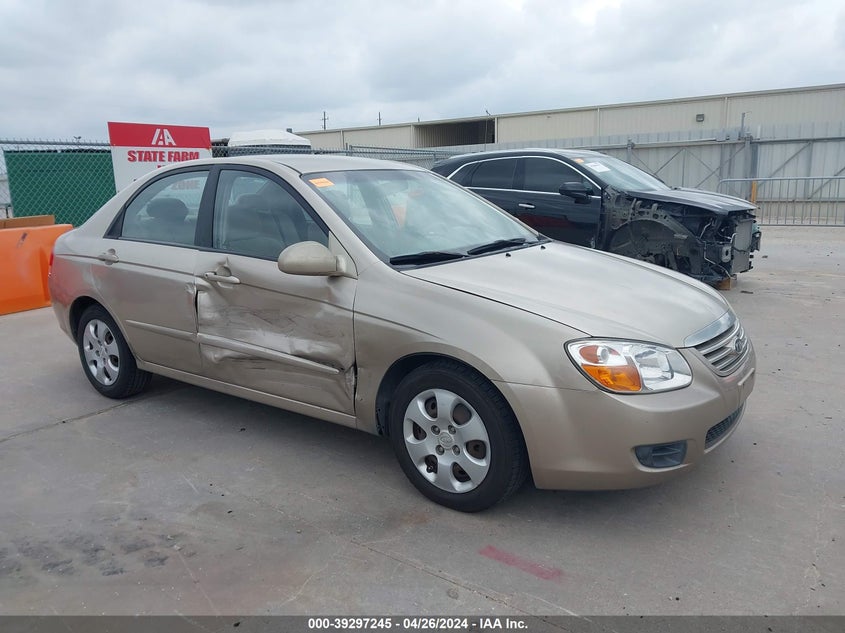 2007 Kia Spectra Ex VIN: KNAFE122975378019 Lot: 39297245