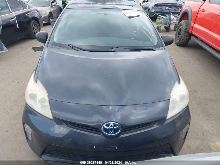 2012 Toyota Prius Three VIN: JTDKN3DU1C1612215 Lot: 39297449