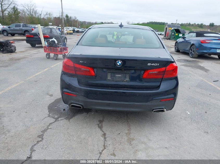 2019 BMW 540I xDrive VIN: WBAJE7C58KWW17889 Lot: 39297502