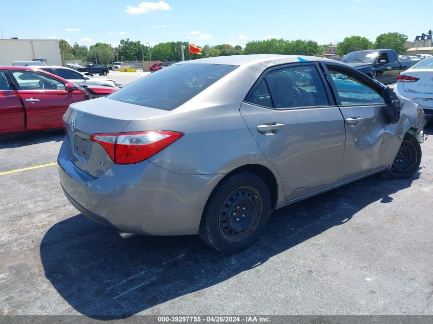 2016 Toyota Corolla Le VIN: 2T1BURHE4GC732777 Lot: 39297755