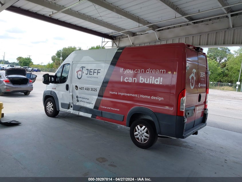 2018 Ram Promaster 2500 High Roof 159 Wb VIN: 3C6TRVDG6JE156843 Lot: 39297814