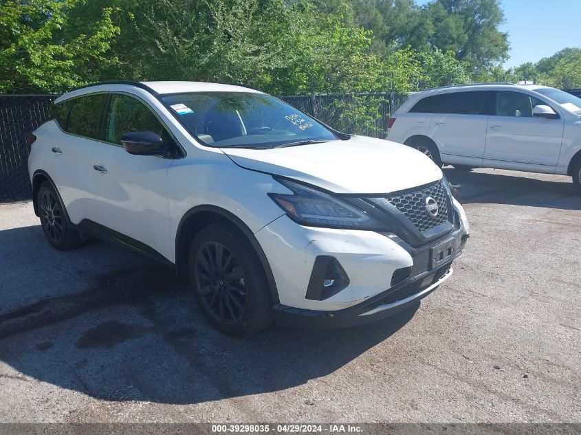 2023 Nissan Murano Sv Fwd VIN: 5N1AZ2BJ1PC126934 Lot: 39298035