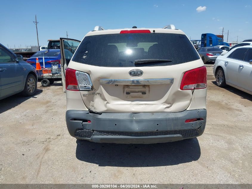 2011 Kia Sorento Lx VIN: 5XYKT3A14BG078626 Lot: 39298104