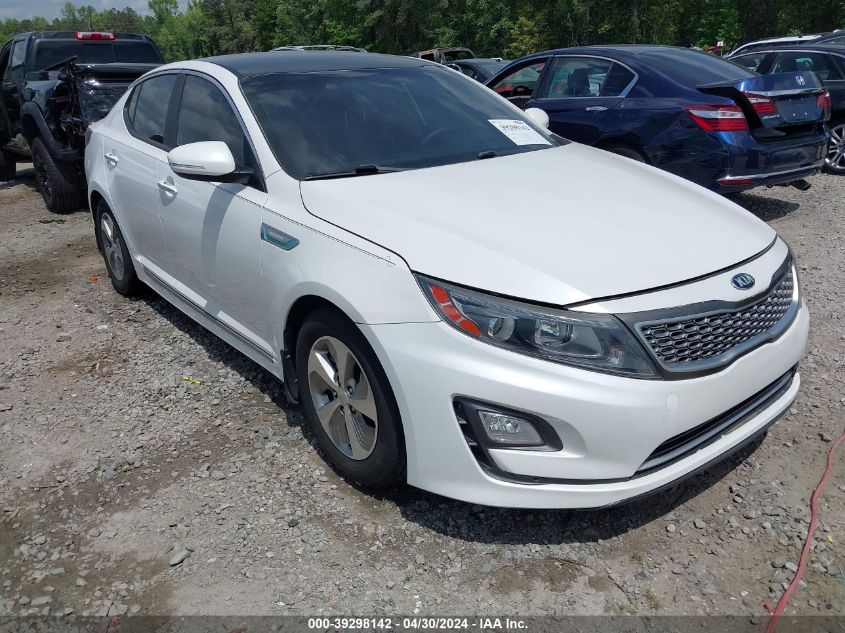 2015 Kia Optima Hybrid VIN: KNAGM4AD3F5089597 Lot: 39298142