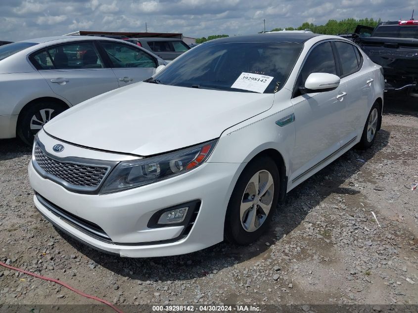 2015 Kia Optima Hybrid VIN: KNAGM4AD3F5089597 Lot: 39298142