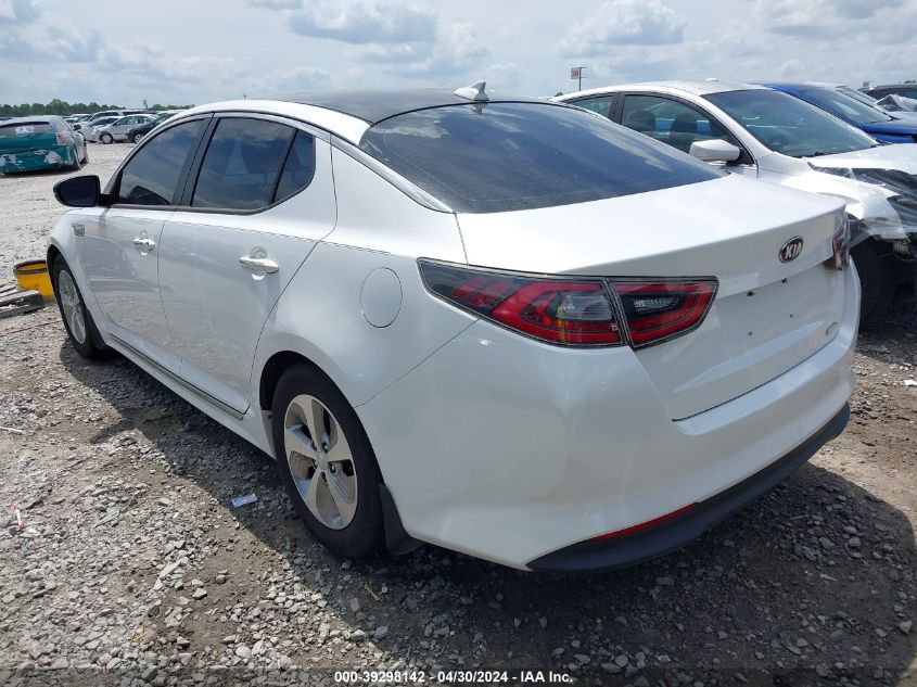 2015 Kia Optima Hybrid VIN: KNAGM4AD3F5089597 Lot: 39298142