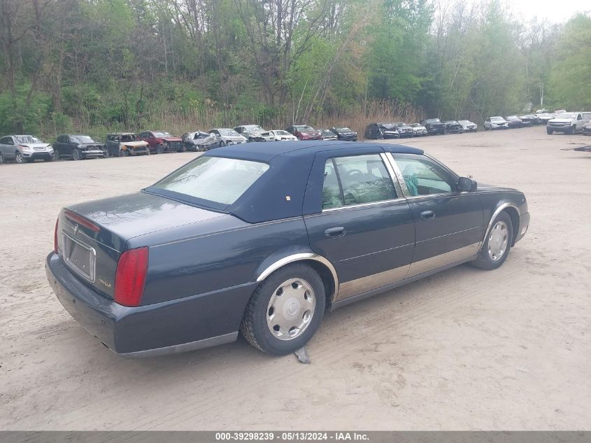 2001 Cadillac Deville Standard VIN: 1G6KD54Y11U163182 Lot: 39298239