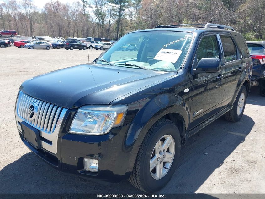 2008 Mercury Mariner Hybrid VIN: 4M2CU39H68KJ01775 Lot: 39298253