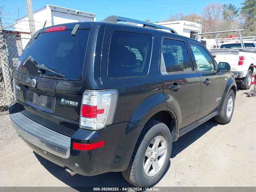 2008 Mercury Mariner Hybrid VIN: 4M2CU39H68KJ01775 Lot: 39298253