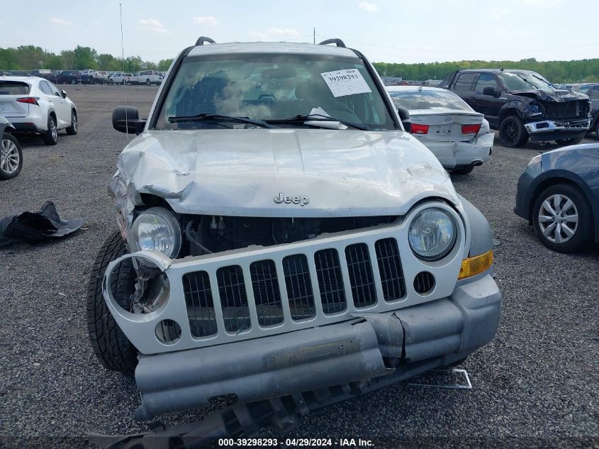 2006 Jeep Liberty Sport VIN: 1J4GL48KX6W133402 Lot: 39298293