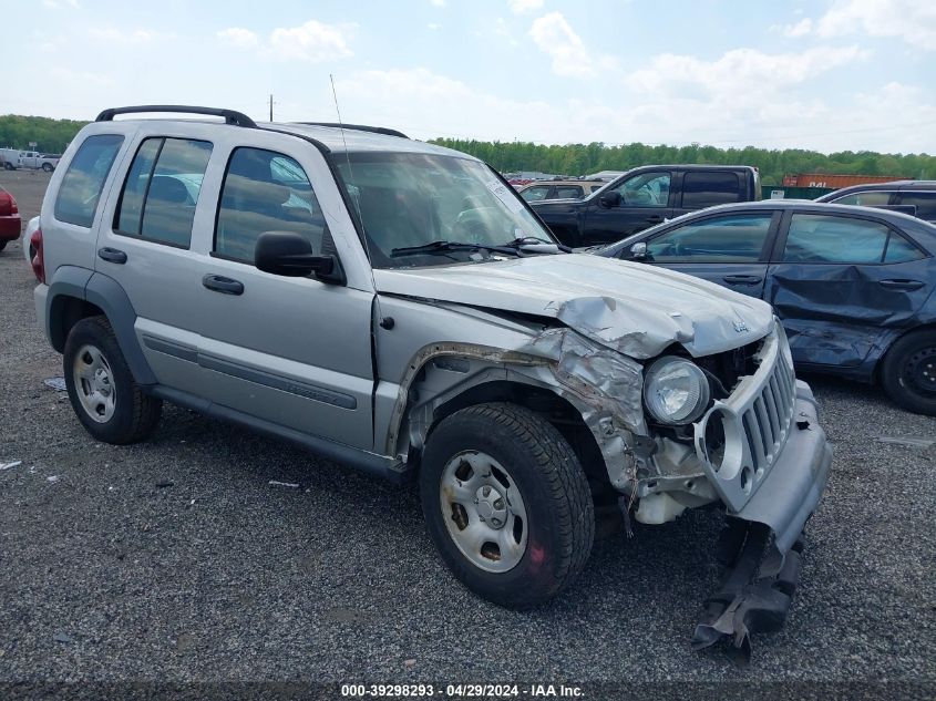 2006 Jeep Liberty Sport VIN: 1J4GL48KX6W133402 Lot: 39298293