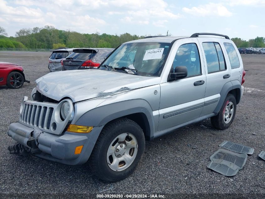 2006 Jeep Liberty Sport VIN: 1J4GL48KX6W133402 Lot: 39298293