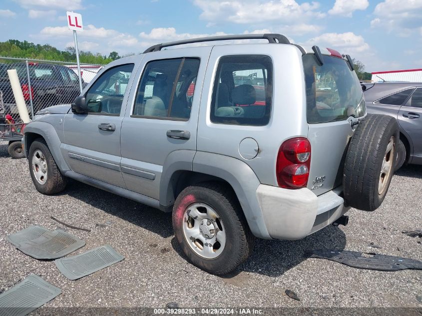 2006 Jeep Liberty Sport VIN: 1J4GL48KX6W133402 Lot: 39298293