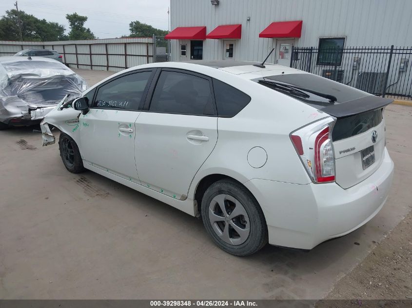 2014 Toyota Prius Three VIN: JTDKN3DU6E1741361 Lot: 39298348