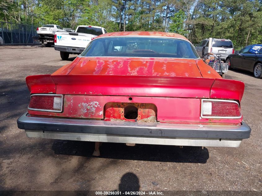 1S87U7L619705     | 1977 CHEVROLET CAMARO