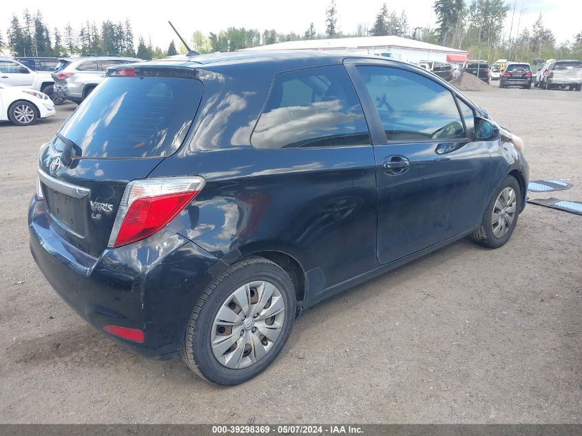 2012 Toyota Yaris Le VIN: JTDJTUD33CD510301 Lot: 39298369