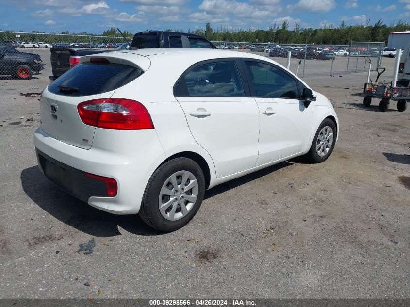 2016 Kia Rio Lx VIN: KNADM5A38G6625679 Lot: 39298566