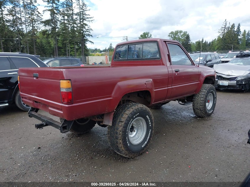 1984 Toyota Pickup Rn60 VIN: JT4RN60R9E5010448 Lot: 39298825