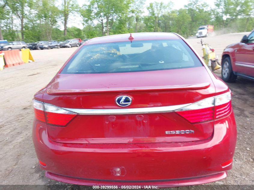 2013 Lexus Es 300H VIN: JTHBW1GG0D2016899 Lot: 39299556