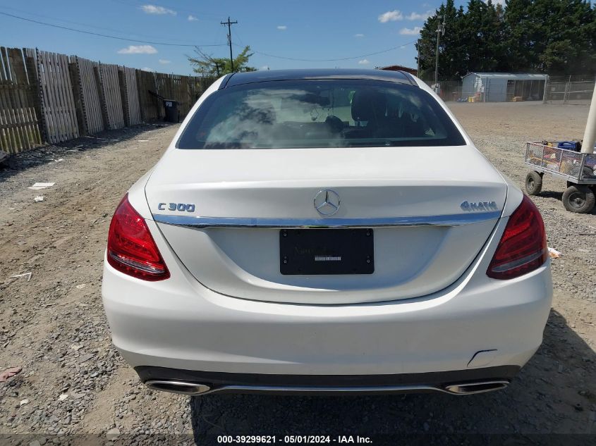 2018 Mercedes-Benz C 300 4Matic VIN: WDDWF4KB1JR413563 Lot: 39299621